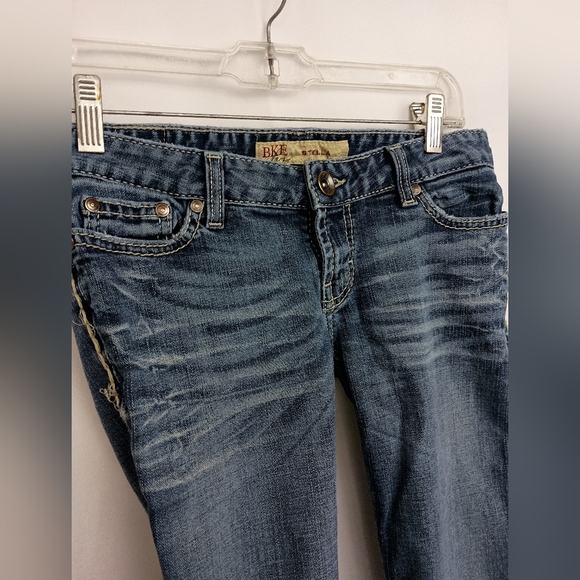 BKE Stella Designer Western Women's Blue Denim Jeans (#1,415) - Picture 2 of 7